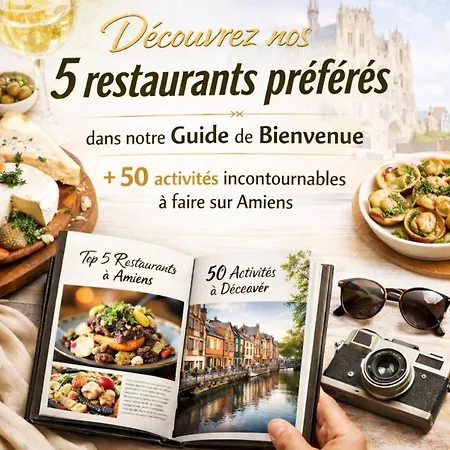 Les Perles Amienoises Suite Luxe Centre Parking 公寓 阿棉